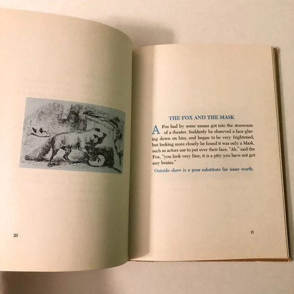 Vintage Dandelion Library Best Loved Fables of Aesop and Nonsense Alphabets - Picture 14 of 16